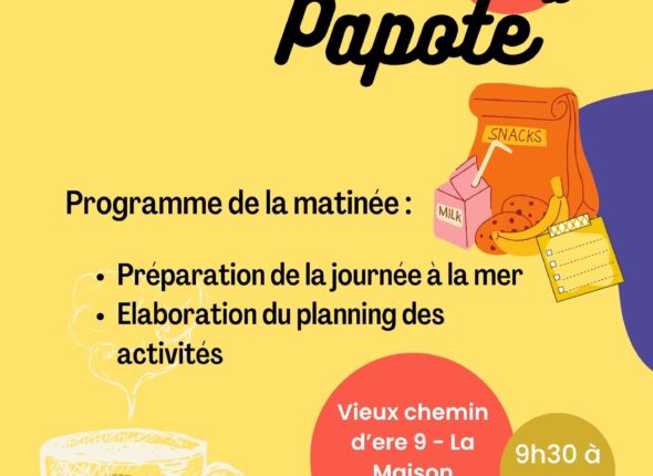 Affiches café papote et affiches salle d'attente